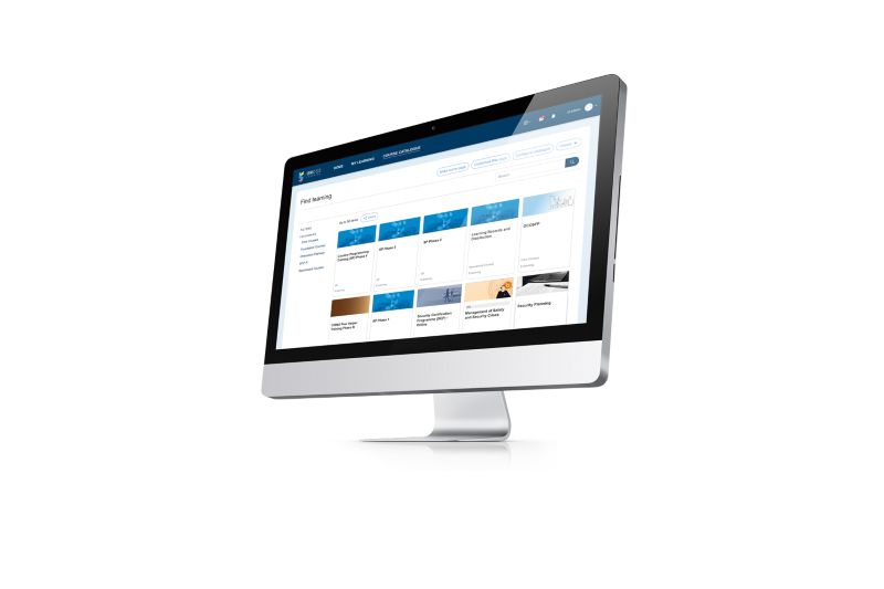 Lernseite Computerbildschirm Mock Up