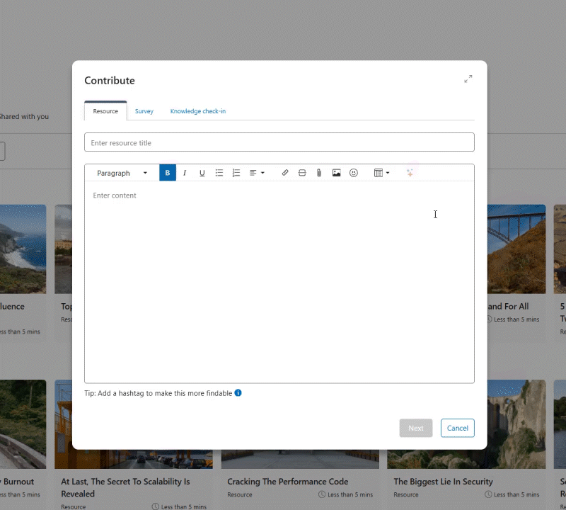 Totara's AI image generator lets you create images based on prompts while in the flow of work, making it quicker and easier to find effective images tailored to your learning content.