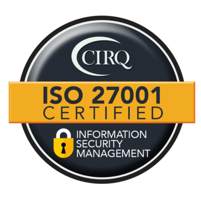 ISO 27001 certified badge