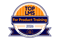 Top LMS for product training awards badge